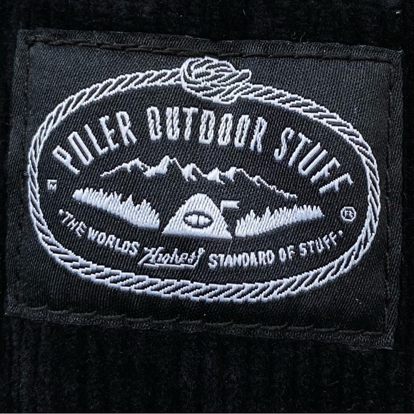 Poler Stuff Pants Mens 30x30 Black Corduroy Stretch Cotton Gorp Core Relaxed Fit - Picture 6 of 12